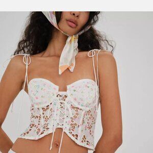 For Love & Lemons Kyra Corset Crop Top